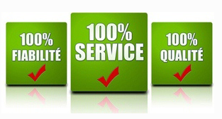 100% fiabilité - 100% Service - 100% qualité